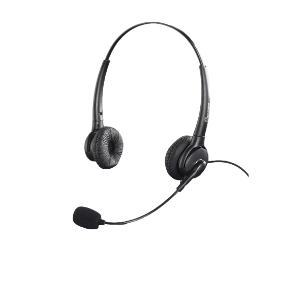 Auriculares binaurales robustos y prácticos con 2 auriculares y micrófono direccional