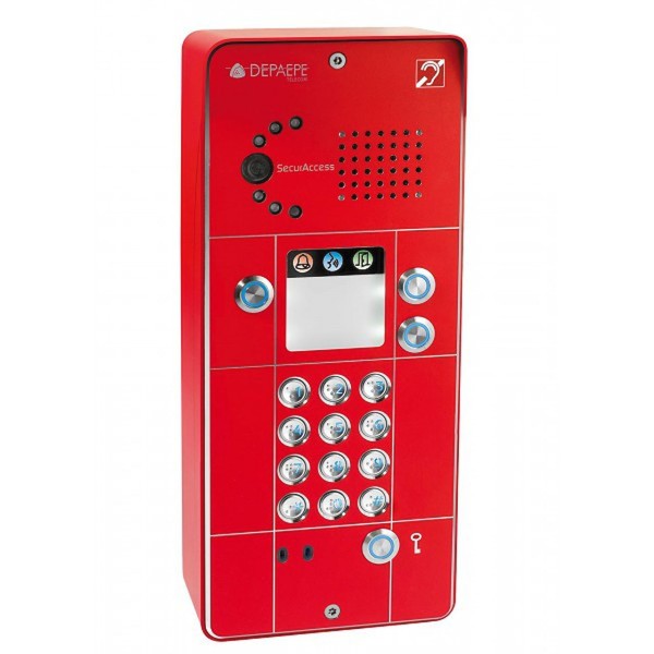 SECURACCESS PMR IP CAM CLAVIER 3BT ROUGE