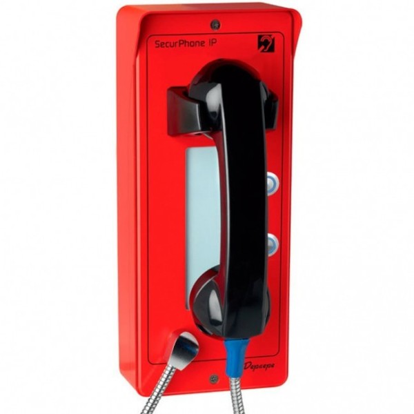 SECURPHONE IP POE URGENCE 2BT ROUGE