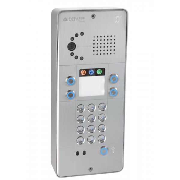 Interphone IP gris clavier 4 boutons