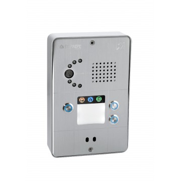 Intercomunicador IP gris compacto 3 botones
