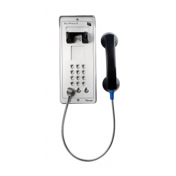 Teléfono de seguridad gris SIP PoE Teclado