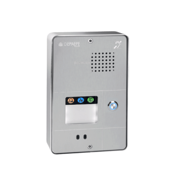 Interfone analógico compacto cinza 1 botão