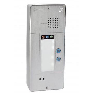 Interfone analógico cinza 2 botões