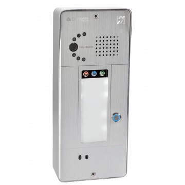 Intercomunicador analógico gris 1 botón cámara analógica o IP