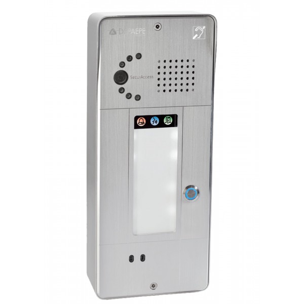 Interphone analogique gris 1 bouton caméra analogique ou IP