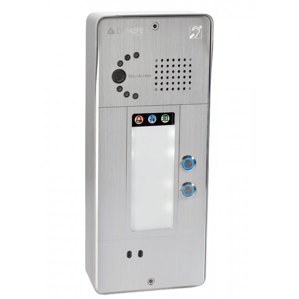 Intercomunicador analógico gris 2 botones cámara analógica o IP