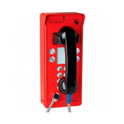 SECURPHONE IP POE CLAVIER 4 BOUTONS ROUGE